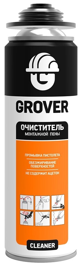 Очиститель монтажной пены GROVER Cleaner 500 мл